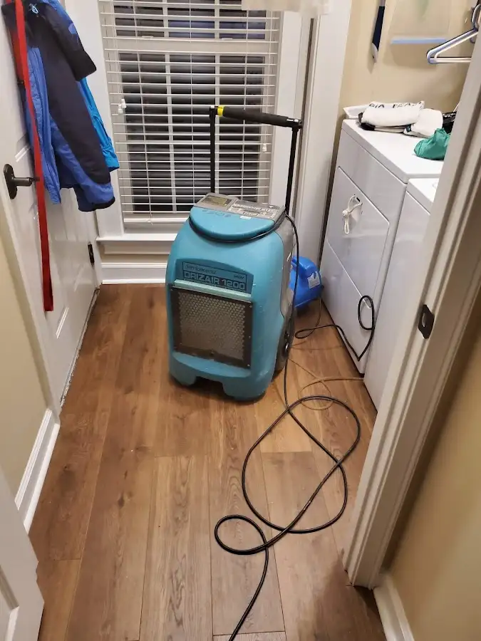 Commercial dehumidifier deployed for Flood Damage Cleanup in Vernon